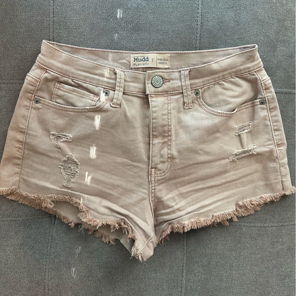 Mudd Distressed Jean Shorts